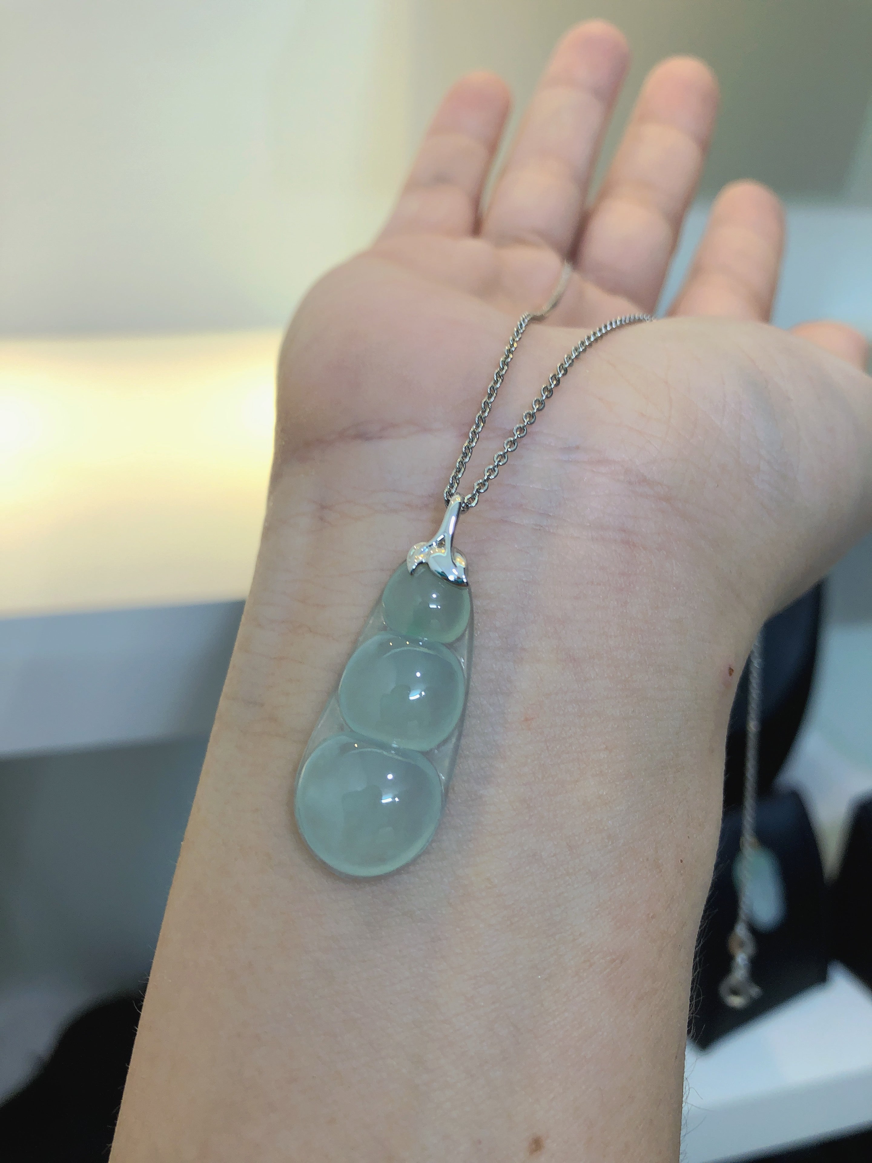 The three lucky beans represent the three great things in life, which means happiness, wealth and longevity. This is the most perfect state of life in traditional culture. Lucky beans are also called string beans, which symbolize peace in all four seasons, as well as a good harvest, many children and good fortune.