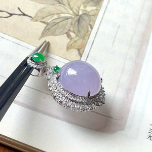 Nine purple flames, prosperity in the human world, auspicious color.
Wearing this with traditional Chinese clothing makes one look extremely elegant and charming!