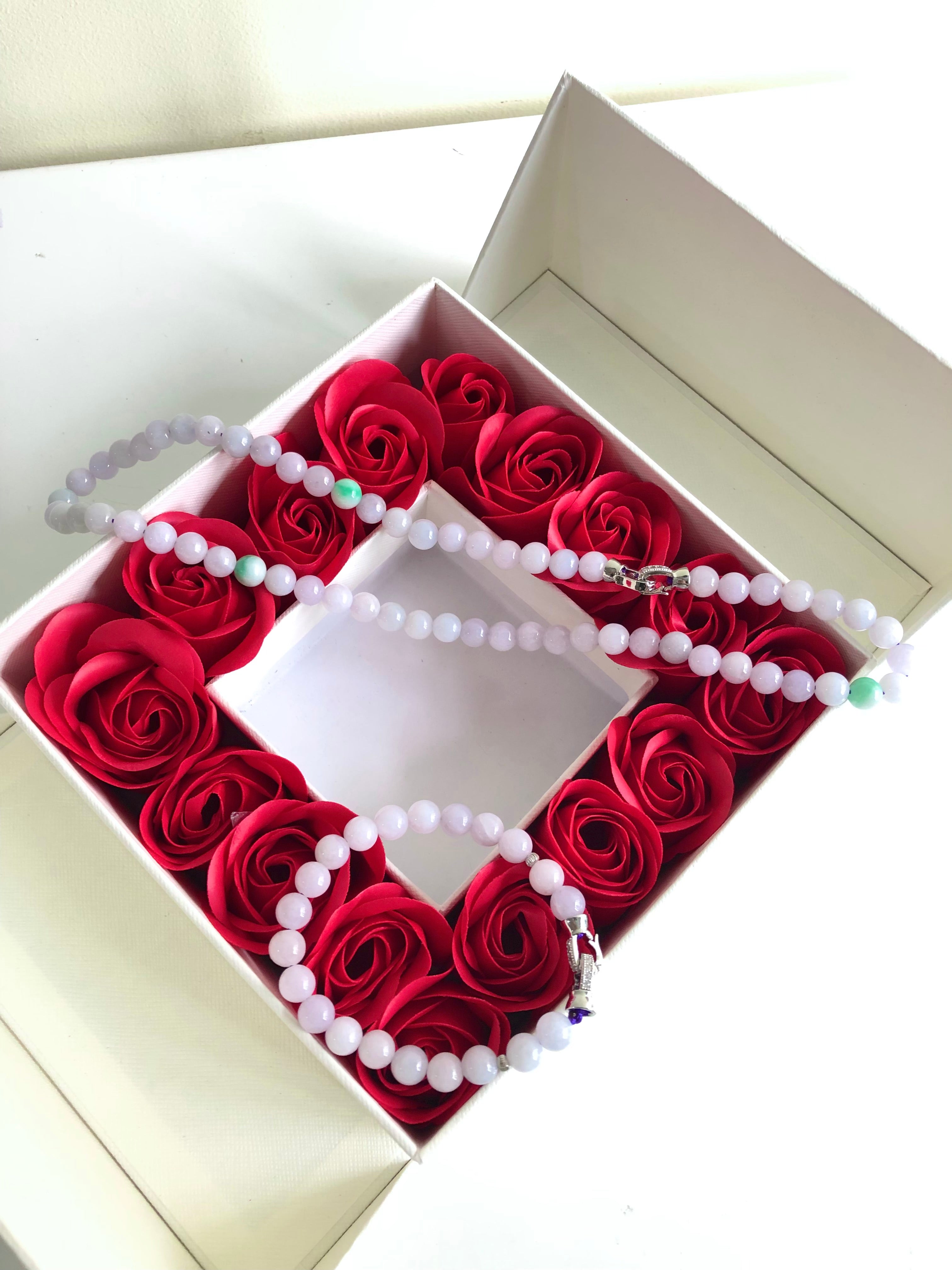 Purple Bead necklaces and bracelets jade jewelry size:7mm