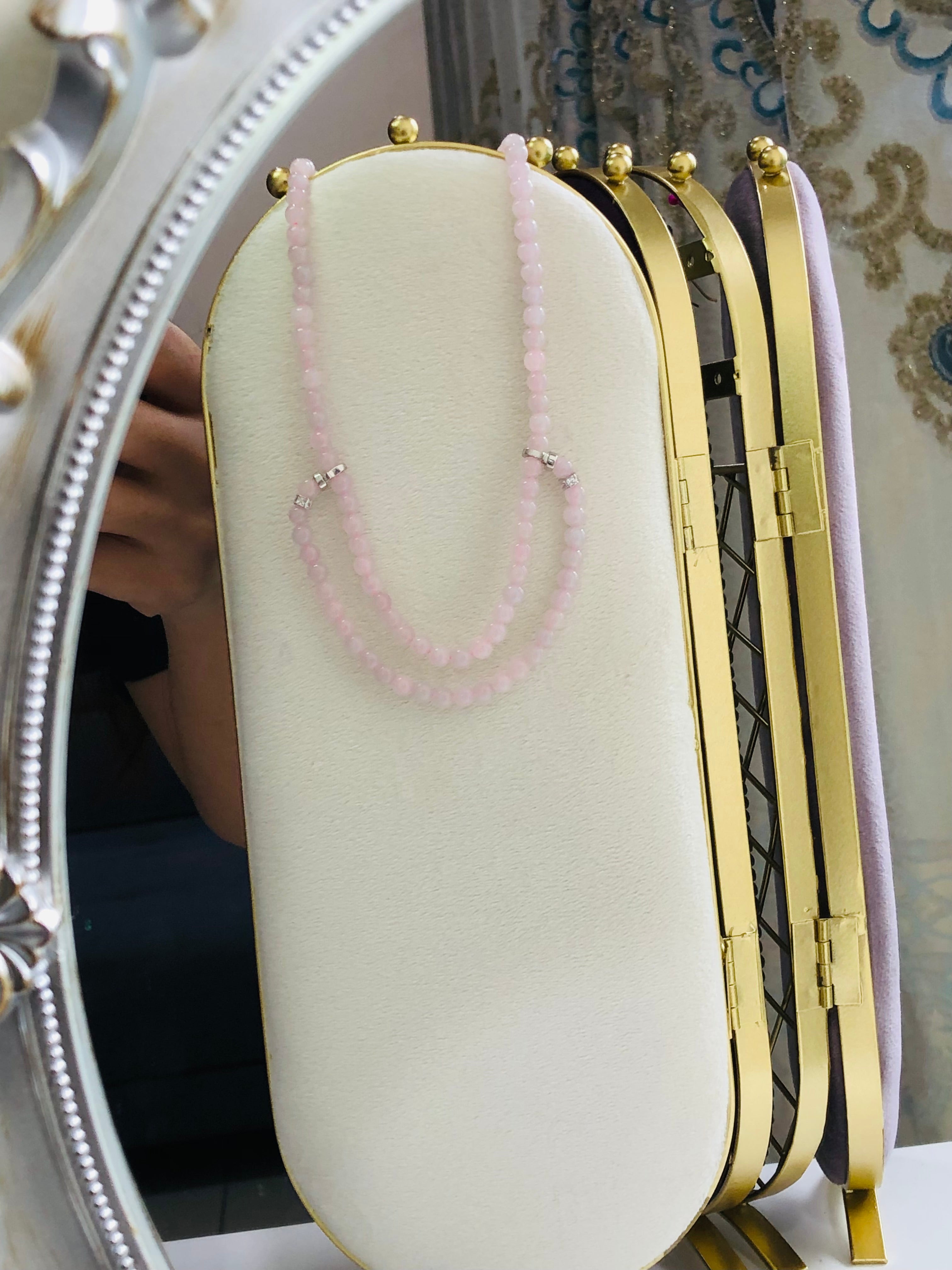 独家设计款、十个戴法:珠子项链+手链 5.5-6mm