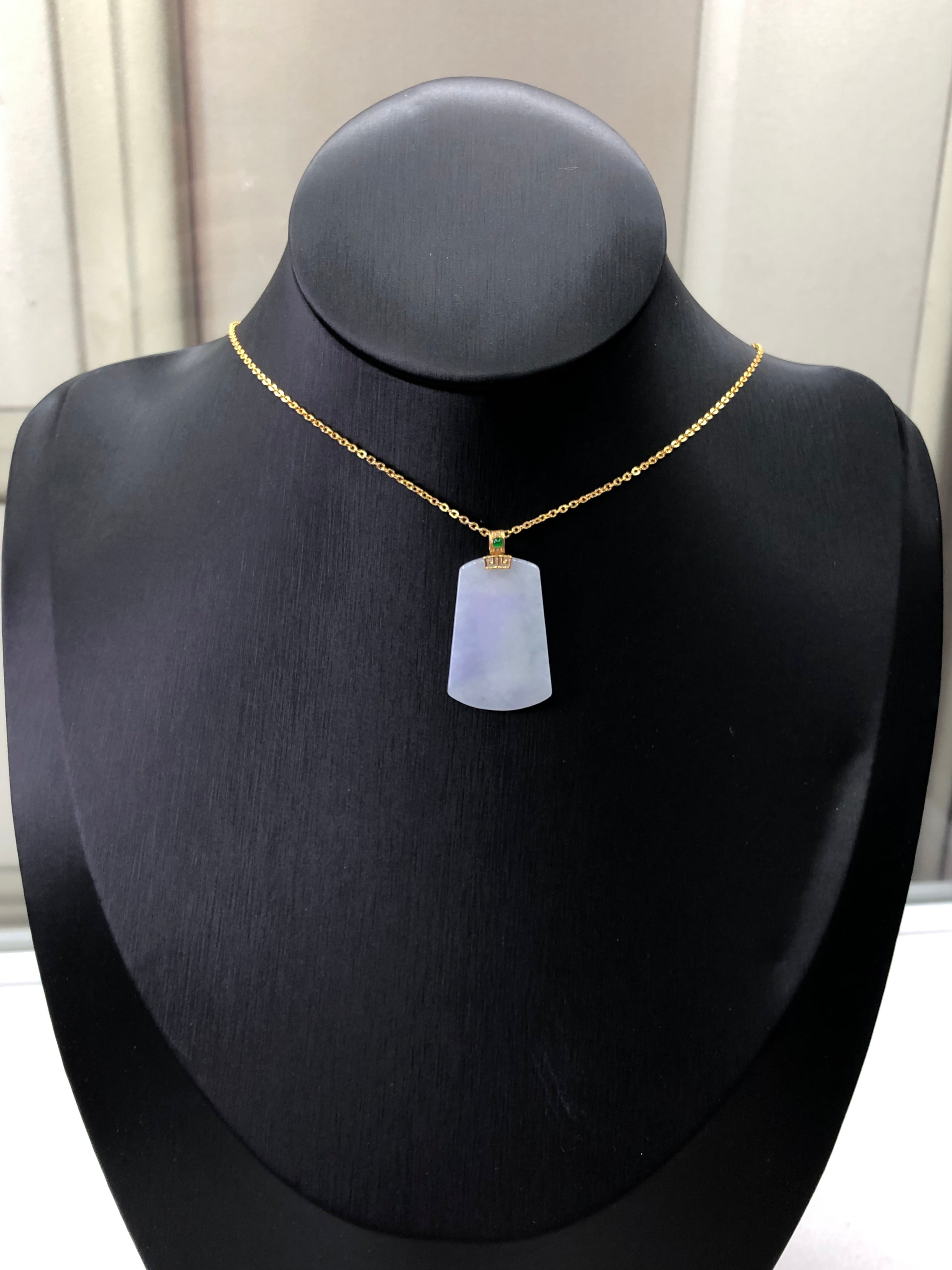 紫无事牌、18k金 28.1×18.8×2.2mm