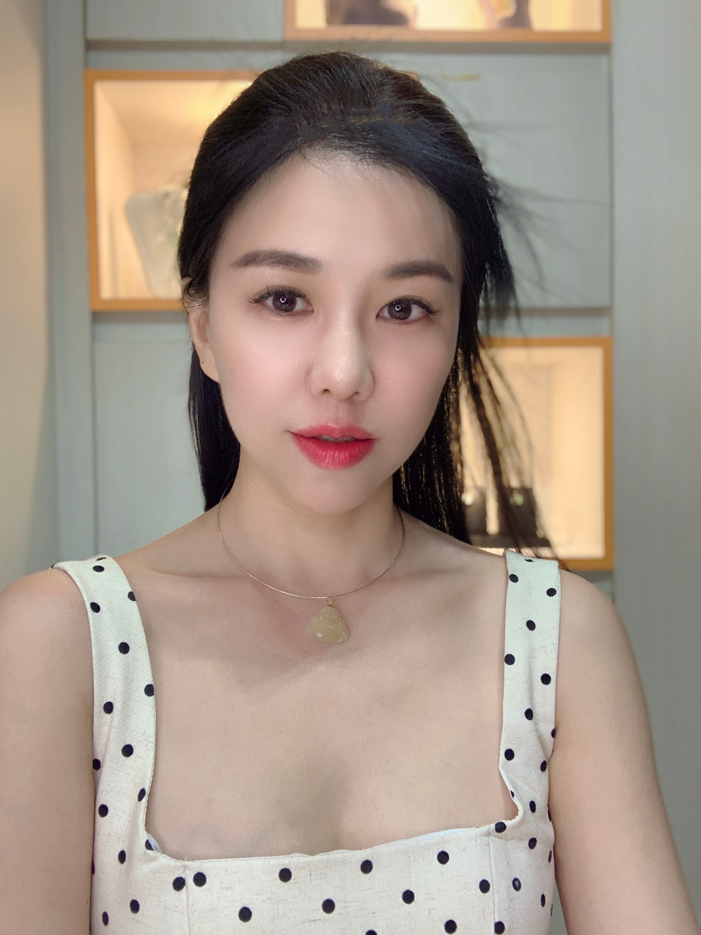 招财💛冰黄翡佛公吊坠 18k 金+钻 裸石25.8×18.5×4.4mm