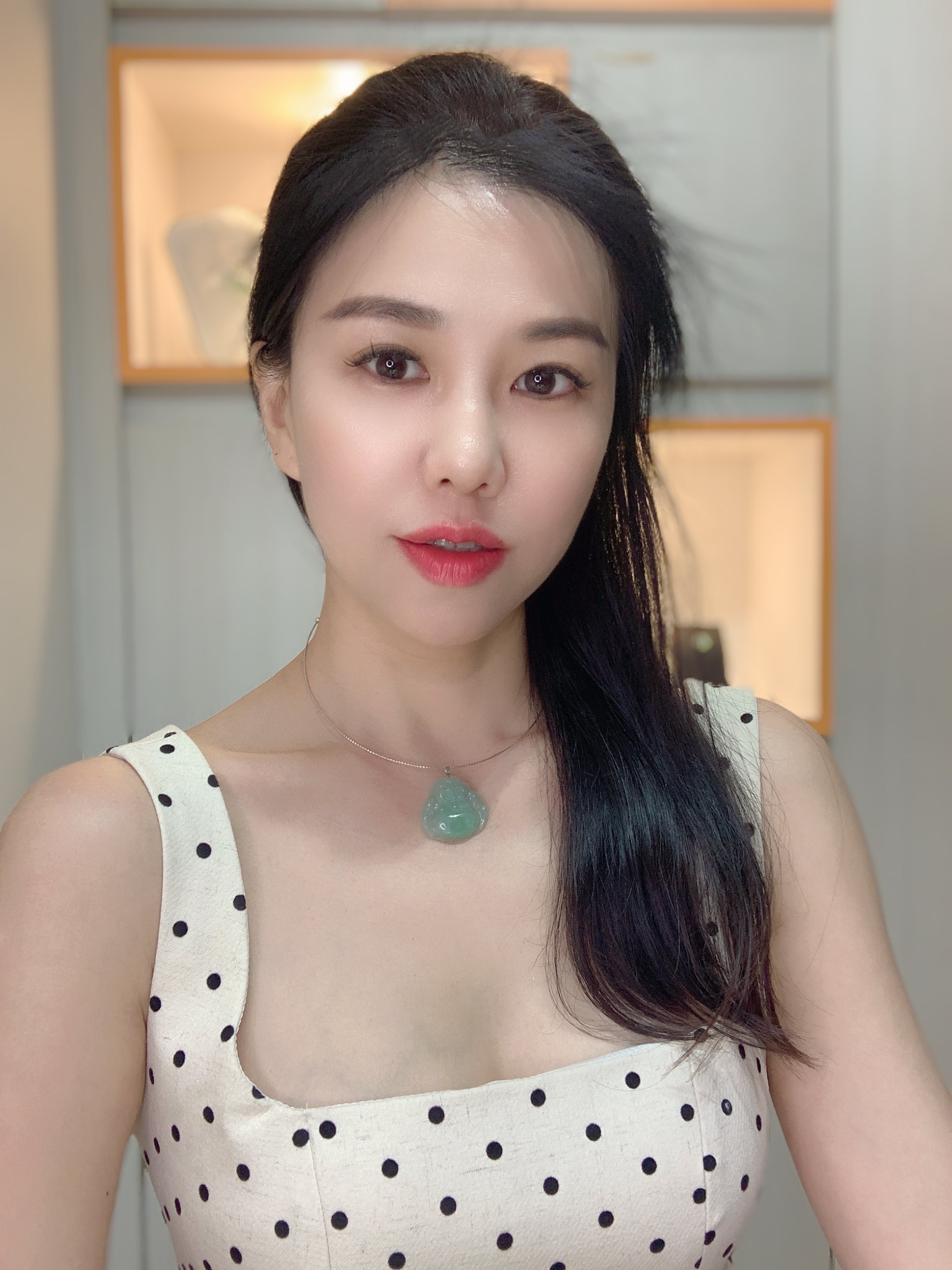 冰满绿佛公 18k金 31x27.2x5.4mm