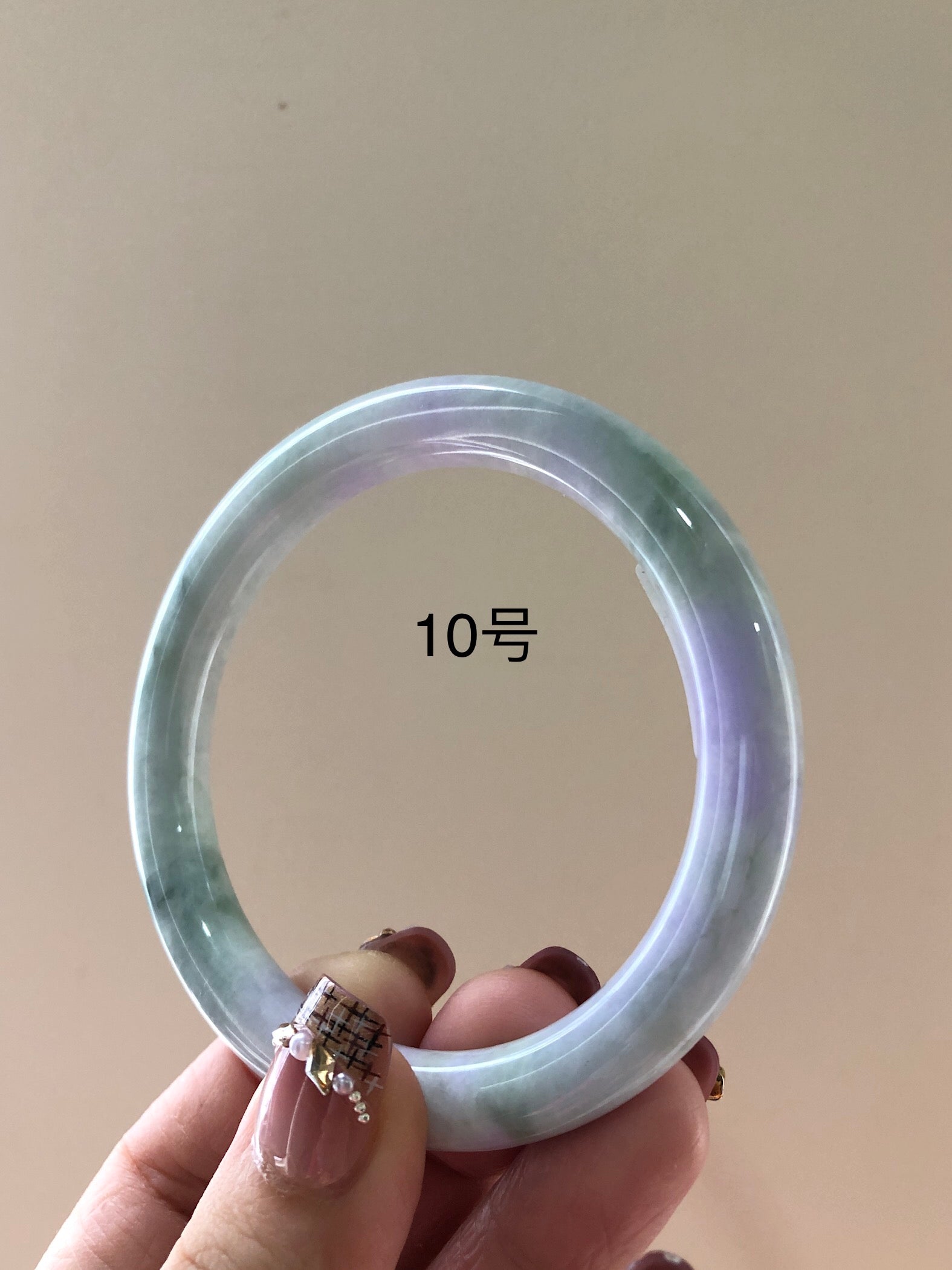 Purple/green bangle 圆条 #10 size:57.6×8.3mm
