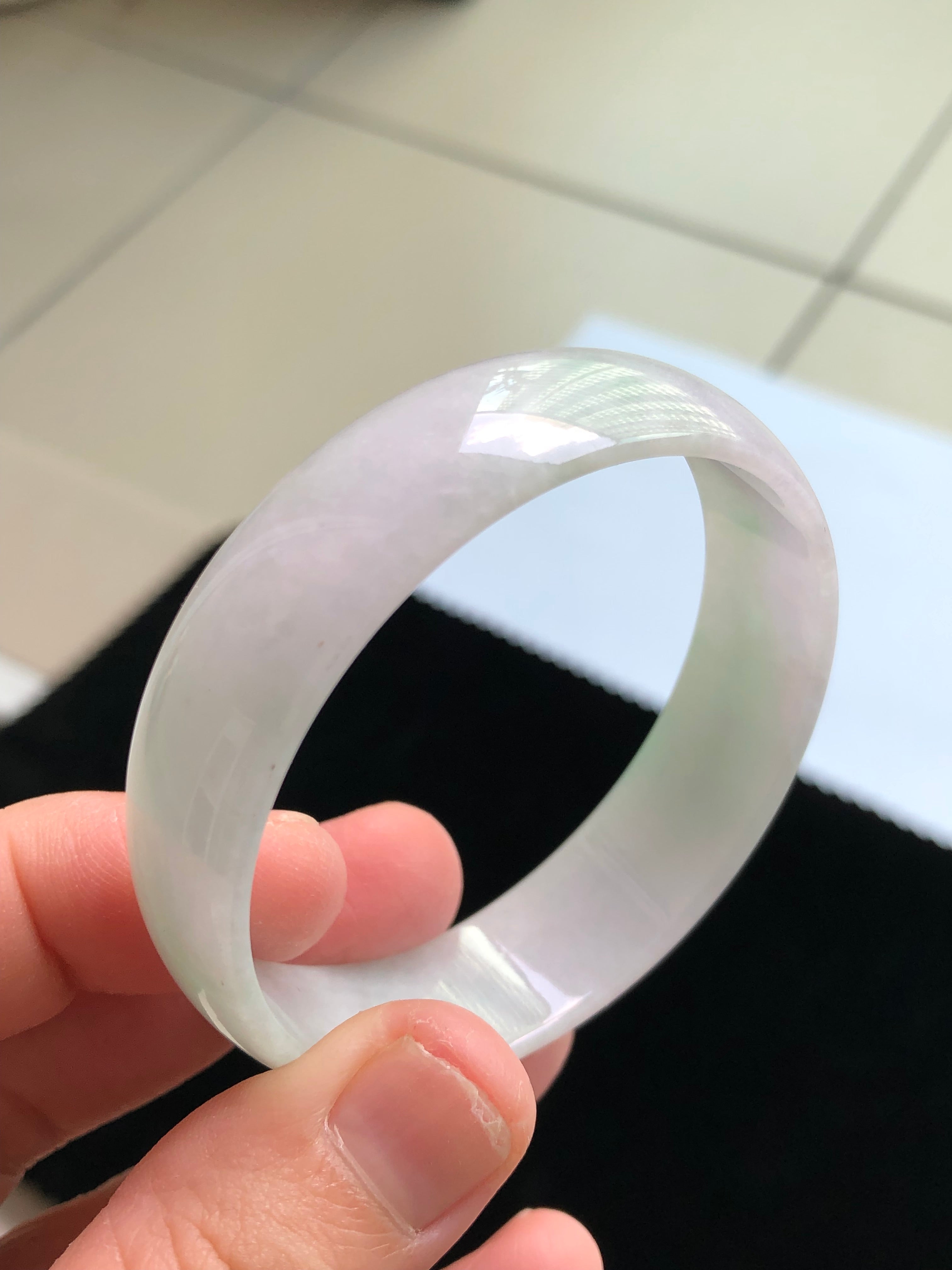 Green/purple Round bangle #33 size:51×13.9mm