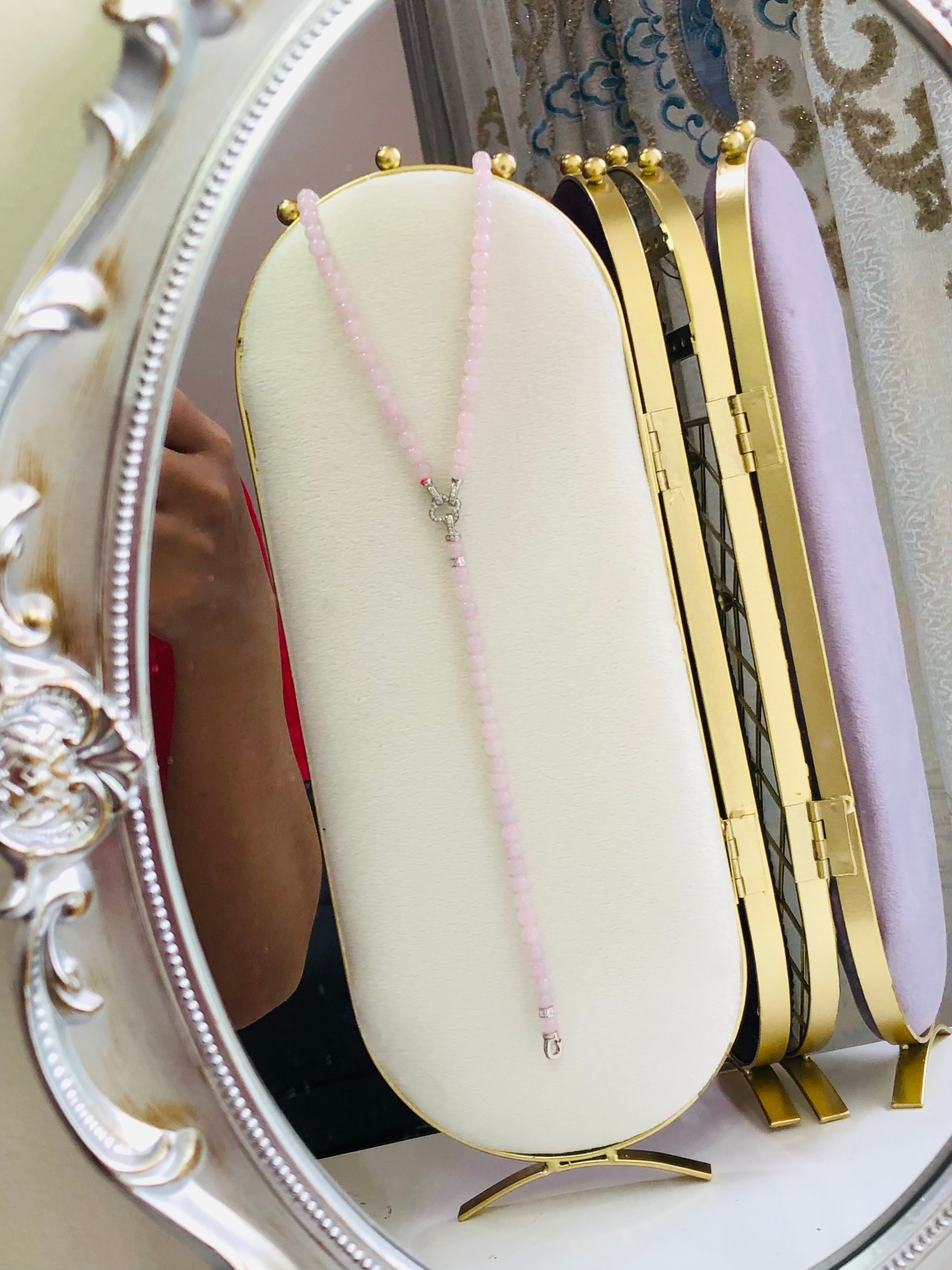 独家设计款、十个戴法：珠子项链+手链 5.5-6mm