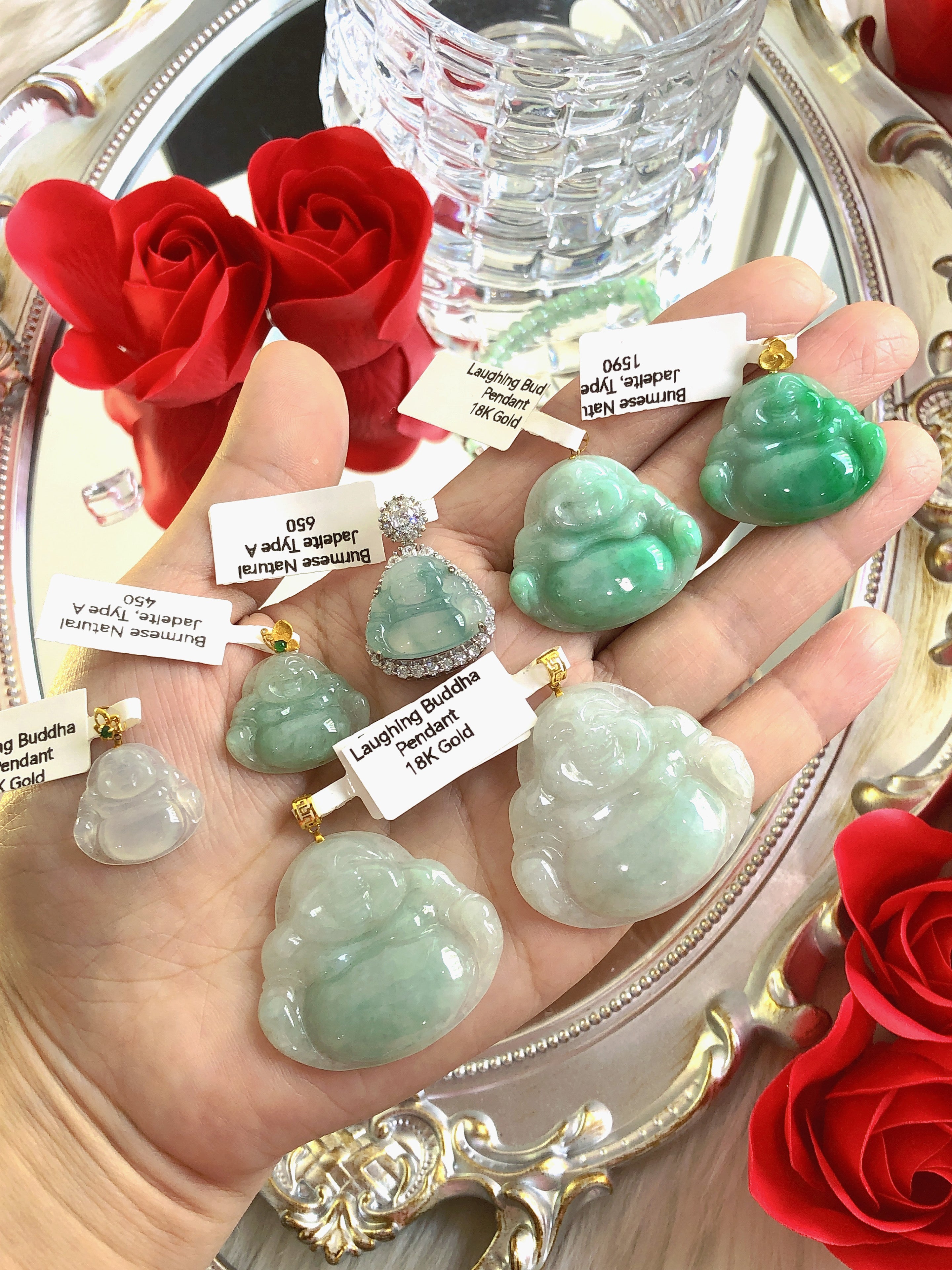 晴底佛公吊坠、笑佛带给人luck 笑口常开