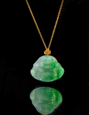 Eye-catching items | Green Buddha has always been very lovable, with an infectious smile and a naive figure that makes people happy. A hot green Buddha is full of green, like the most important color in summer, full of vitality. The overall look is gorgeous and elegant, with a strong sense of jewelry, rich green, and a constant smile, good luck is always with you.